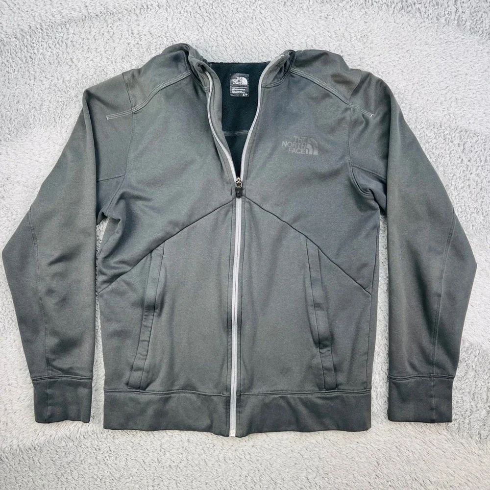 The North Face Men's Canyonlands Full‎ Zip Hoodie Small Black Grey Fleece F15
